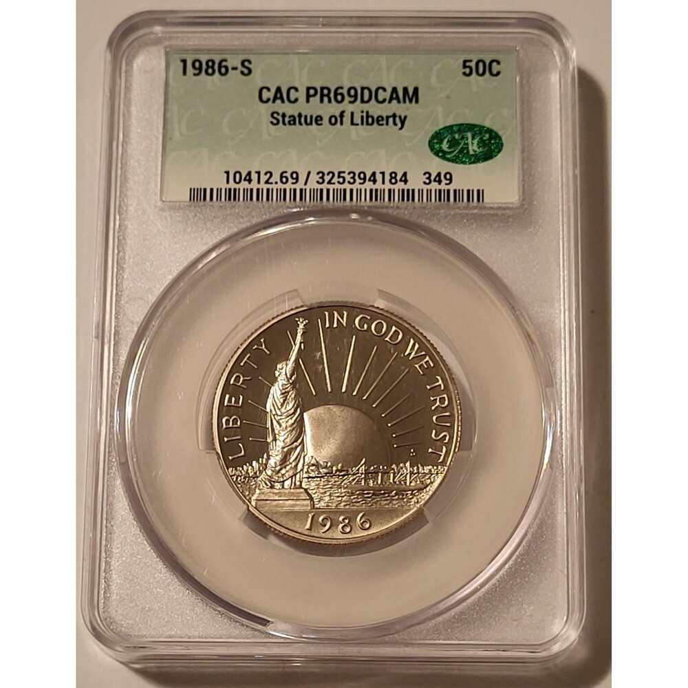 1986 S Statue of Liberty Commemorative Half Dollar Proof PR69 DCAM CACG